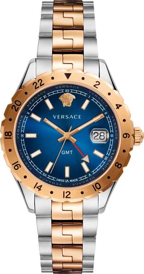 .versace herren-armbanduh v11060017|Versace V11060017 Men's Hellenyium Stainless Steel Blue Dial .